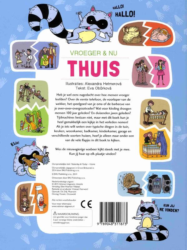 Achterkant van Vroeger & nu: thuis