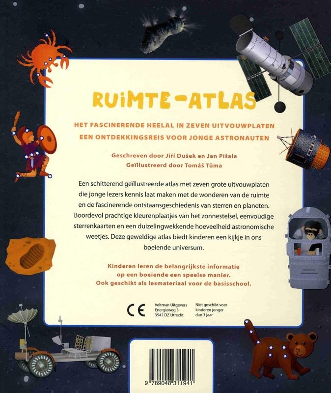 Achterkant van Ruimte-atlas