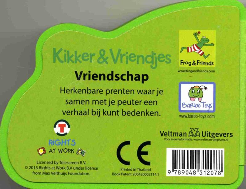 Achterkant van Foamboekje Kikker vriendschap