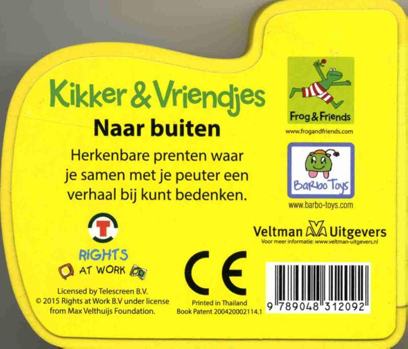 Achterkant van Foamboekje Kikker en zijn vriendjes