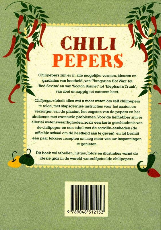 Achterkant van Chilipepers