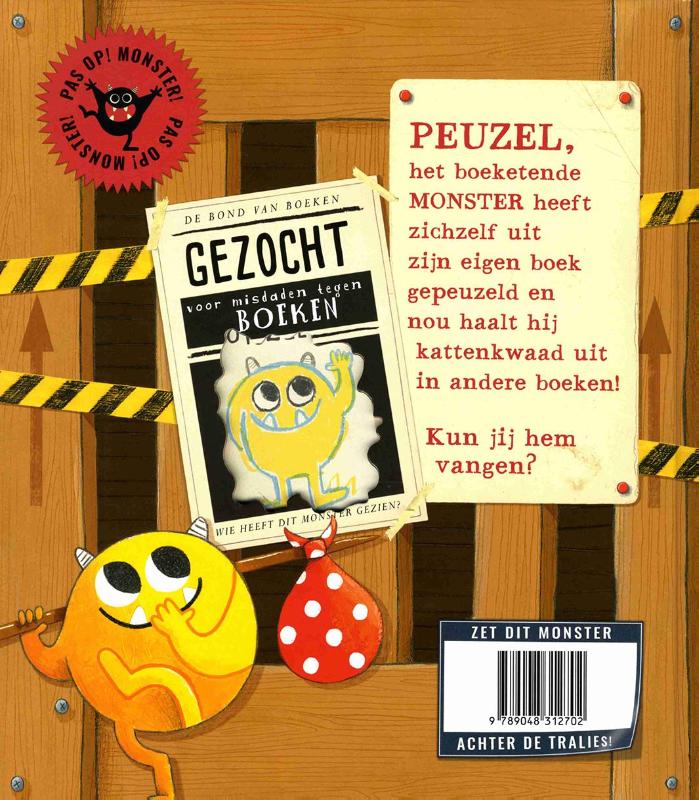 Achterkant van Peuzel het boekmonster