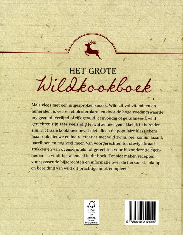 Achterkant van Het grote wildkookboek