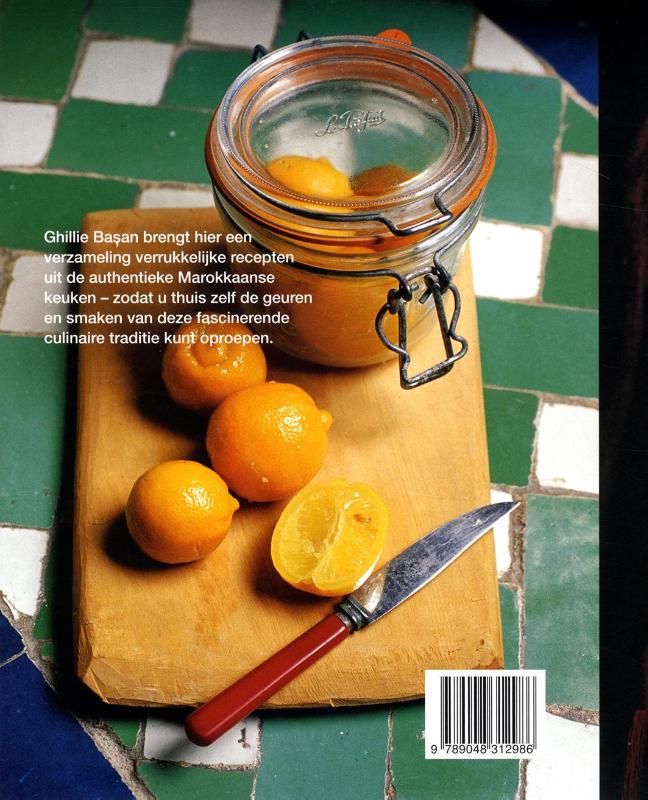 Achterkant van De traditionele Marokkaanse keuken
