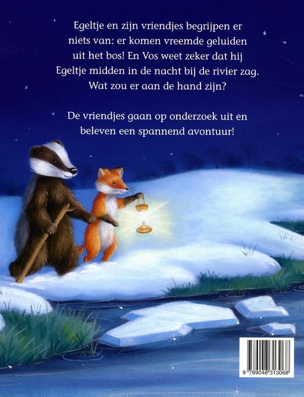 Achterkant van Egeltje en de geheimzinnige rode muts