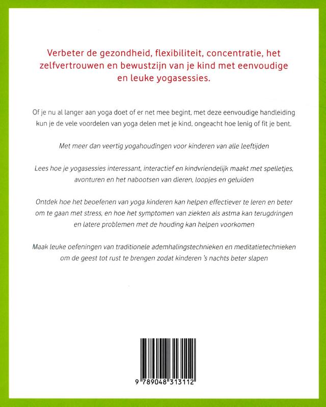 Achterkant van Yoga met kinderen