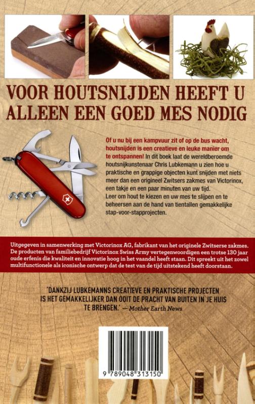 Achterkant van Houtsnijden