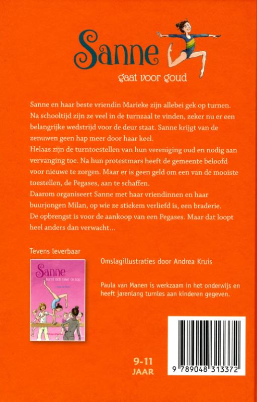 Achterkant van Sanne gaat voor goud