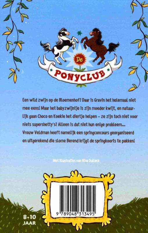 Achterkant van Supershetty's en de springwedstrijd