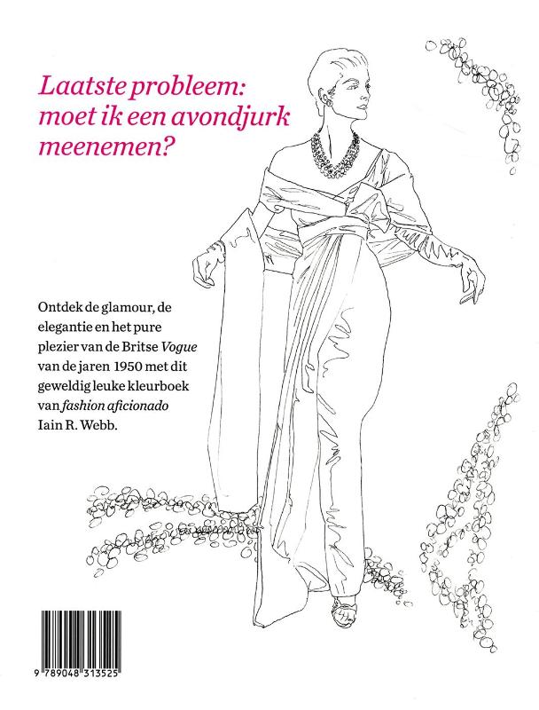 Achterkant van Het Vogue kleurboek