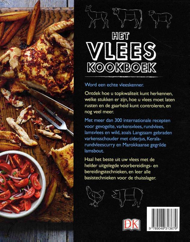 Achterkant van Het vleeskookboek