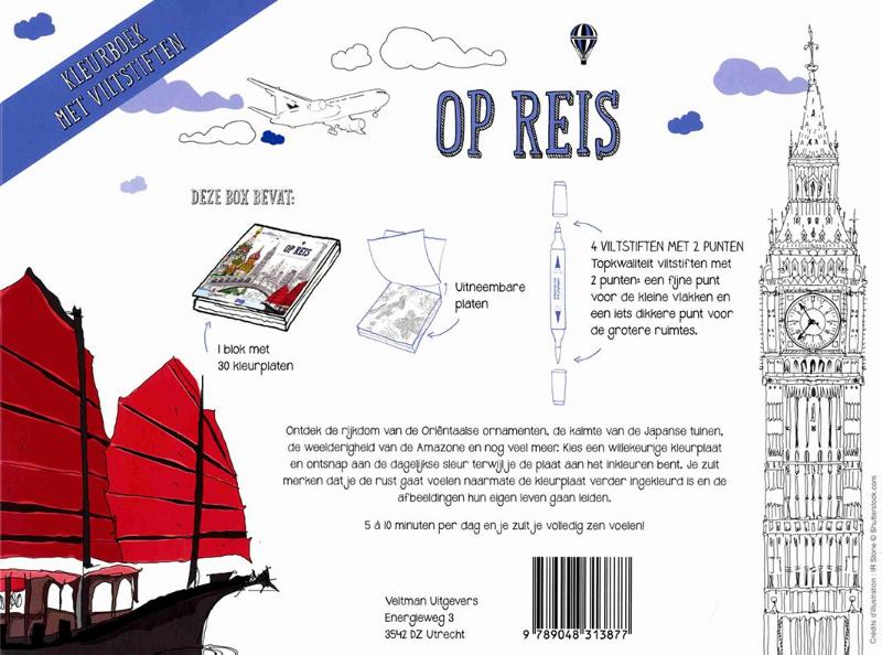 Achterkant van Kleurdoos op reis