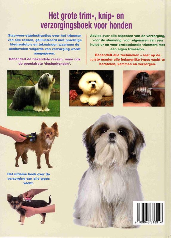 Achterkant van Het grote trim-, knip- en verzorgingsboek voor honden