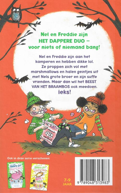 Achterkant van Het dappere duo en het Beest van het Bramenbos