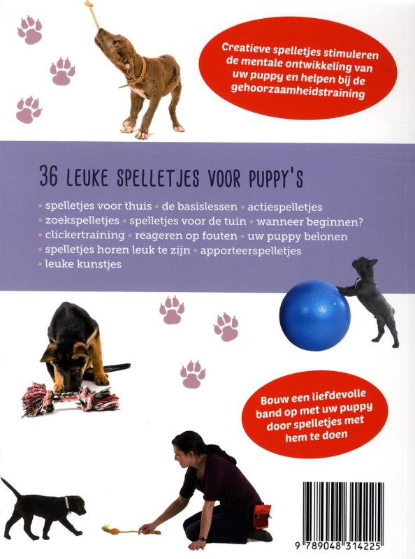 Achterkant van Spelletjes voor puppies