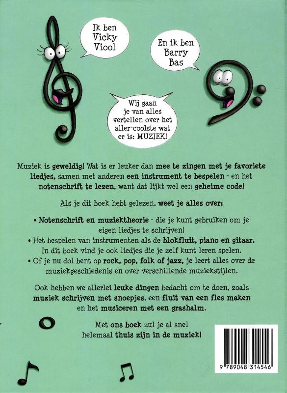 Achterkant van Muziek voor de jeugd