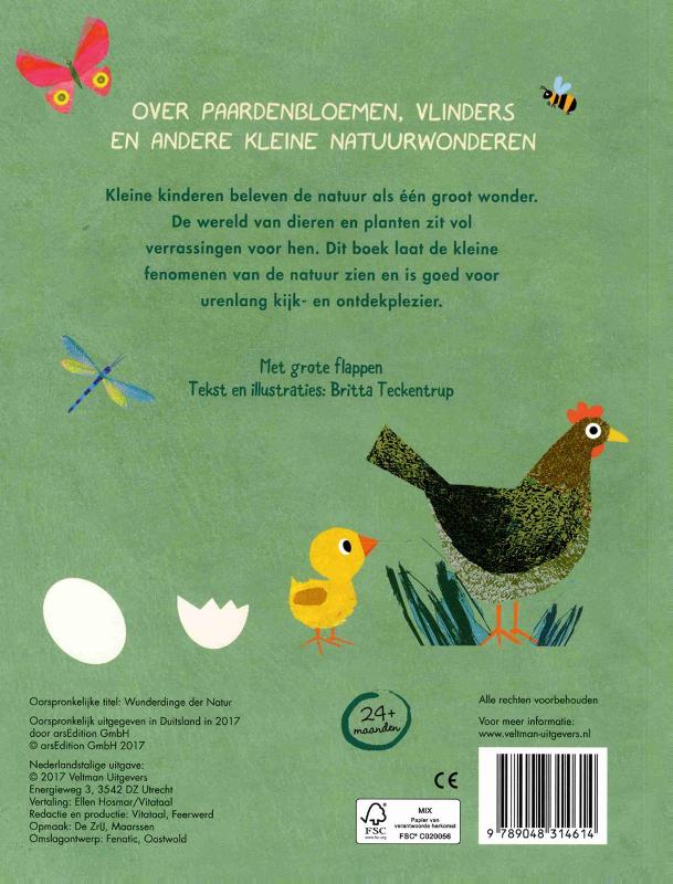Achterkant van De wonderlijke natuur