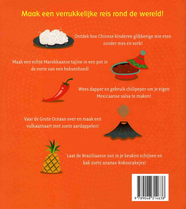 Achterkant van De wereldkeuken voor kids