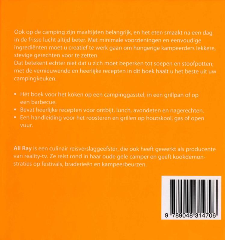 Achterkant van 500 campinggerechten