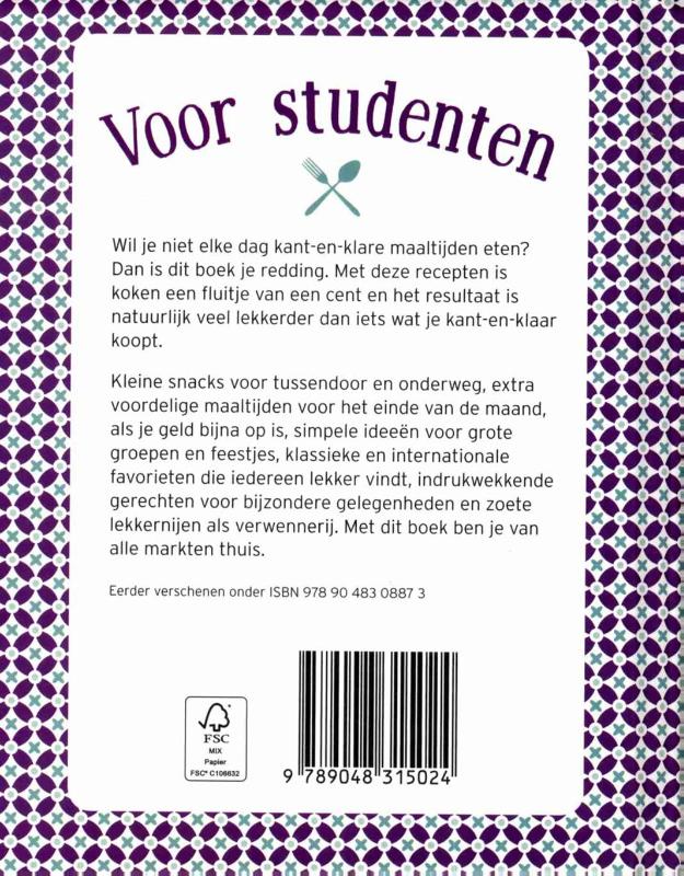 Achterkant van Voor Studenten