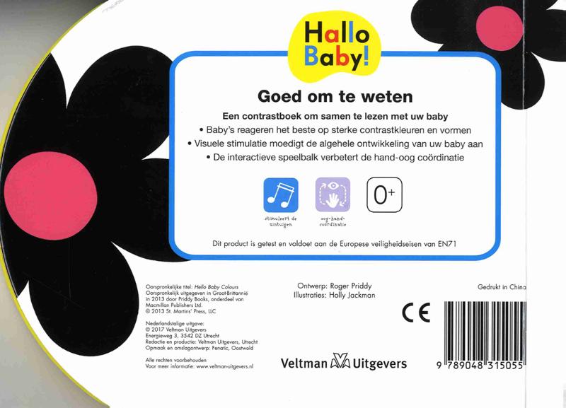 Achterkant van Hallo Baby! Kleuren