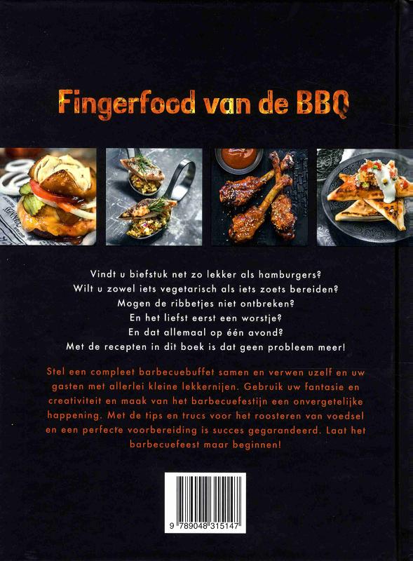 Achterkant van Fingerfood van de BBQ