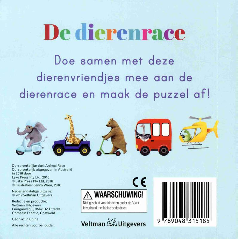 Achterkant van De dierenrace