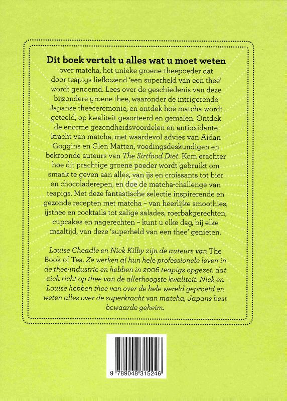 Achterkant van Matcha