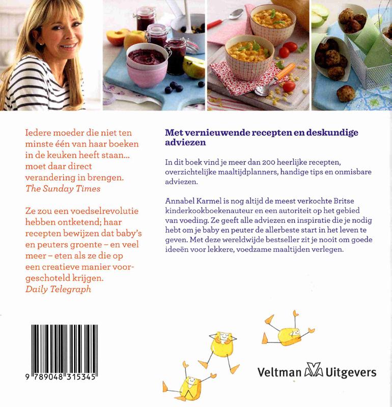 Achterkant van De maaltijdplanner voor baby's en peuters