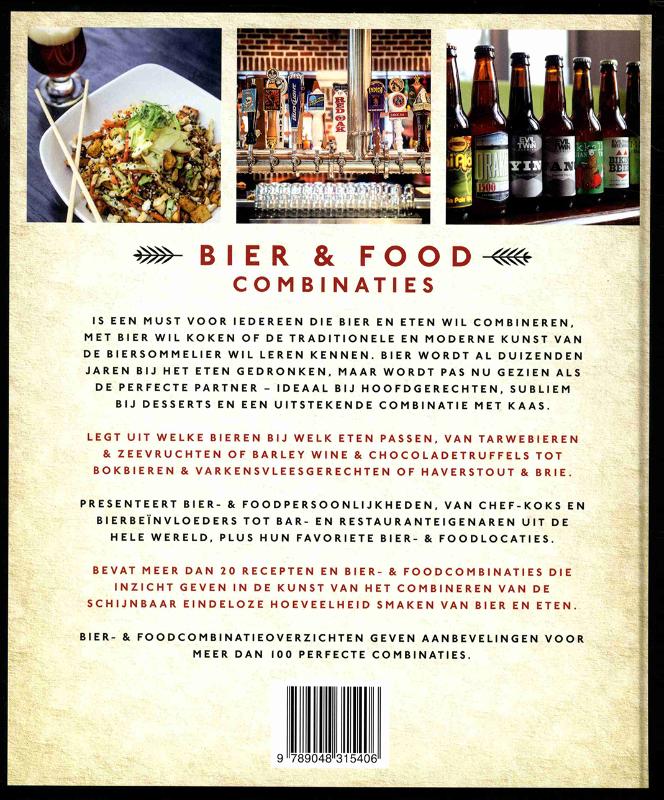 Achterkant van Bier & Foodcombinaties