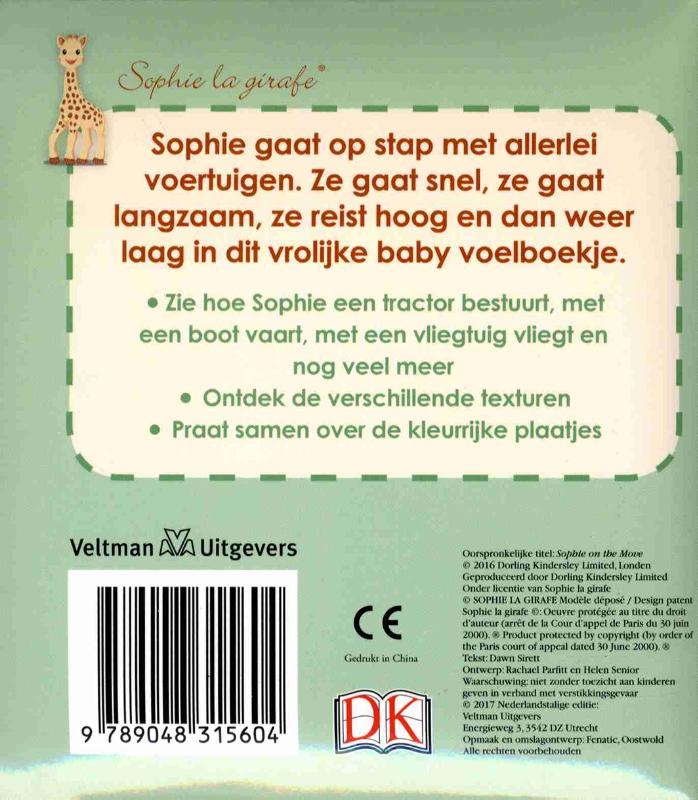 Achterkant van Sophie gaat op stap