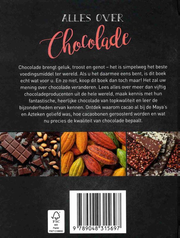 Achterkant van Alles over chocola