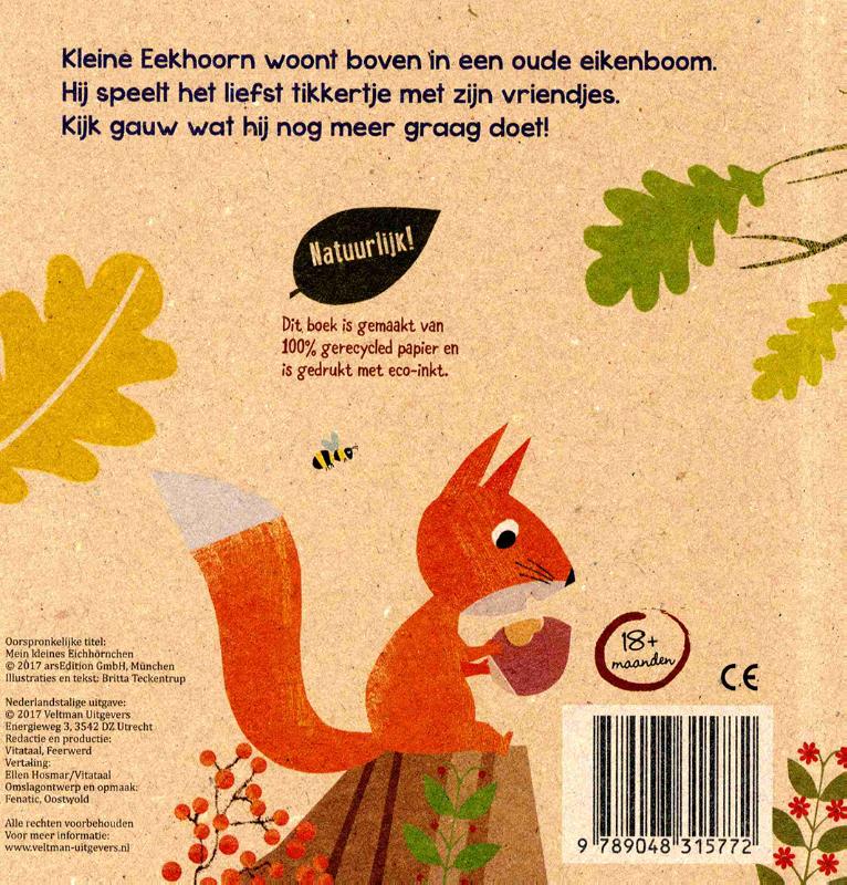 Achterkant van Mijn kleine eekhoorn