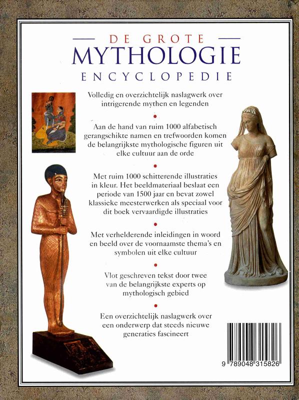 Achterkant van De grote mythologie encyclopedie