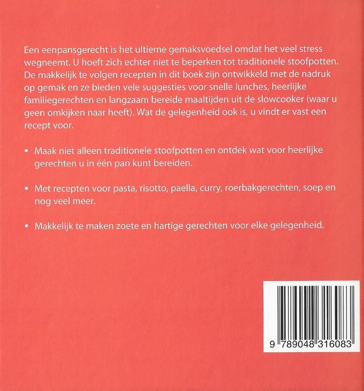 Achterkant van 500 eenpansgerechten