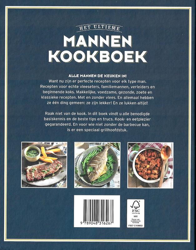 Achterkant van Het ultieme mannenkookboek