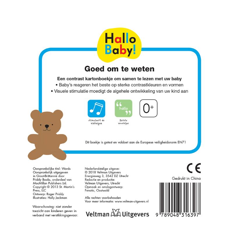 Achterkant van Eerste woordjes