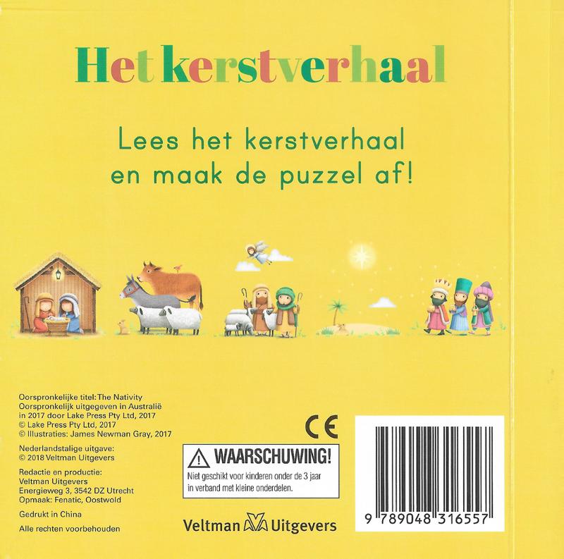 Achterkant van Het kerstverhaal