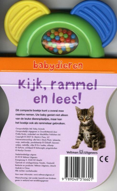 Achterkant van Hallo Baby: babydieren