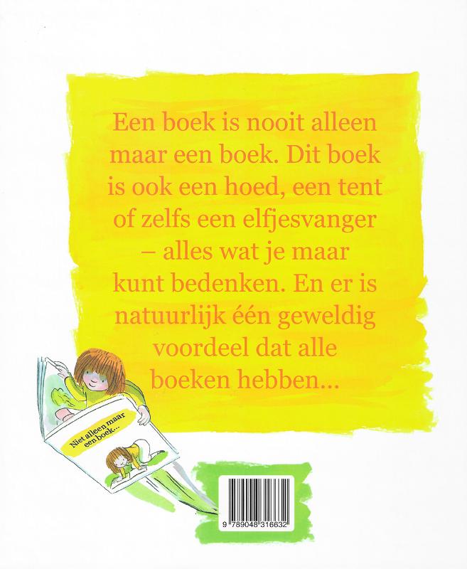 Achterkant van Niet alleen maar een boek...