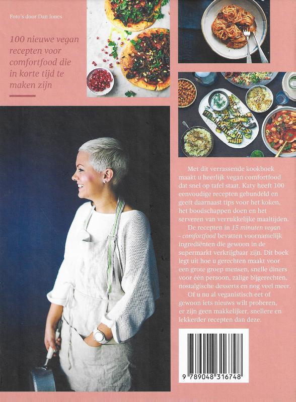 Achterkant van 15 minuten vegan