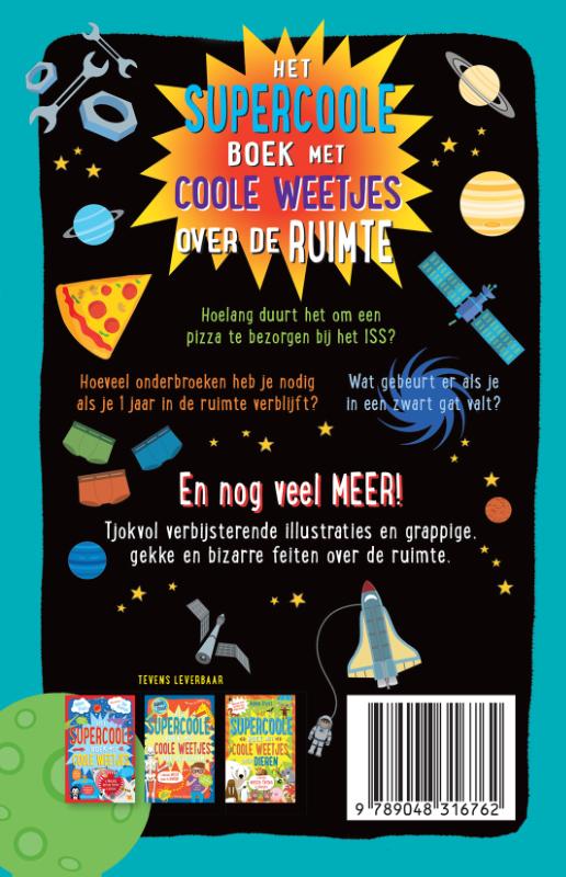 Achterkant van Het supercoole boek met coole weetjes over de ruimte