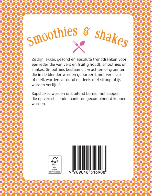 Achterkant van Smoothies & Shakes