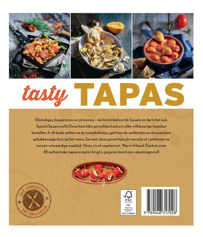 Achterkant van Tasty Tapas