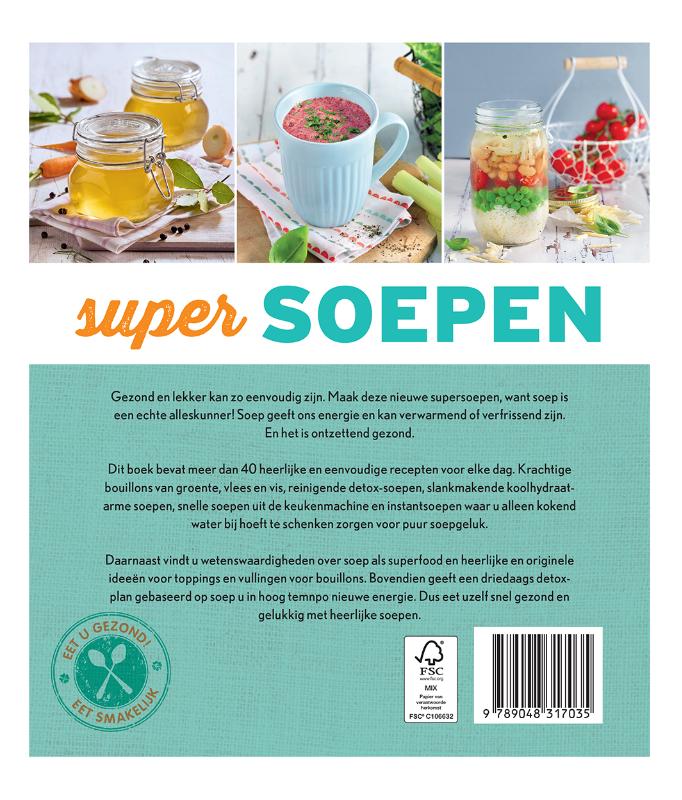 Achterkant van Super soepen