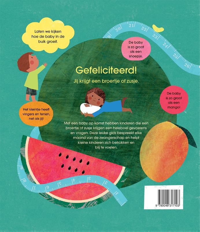 Achterkant van Hoe groot is de baby?