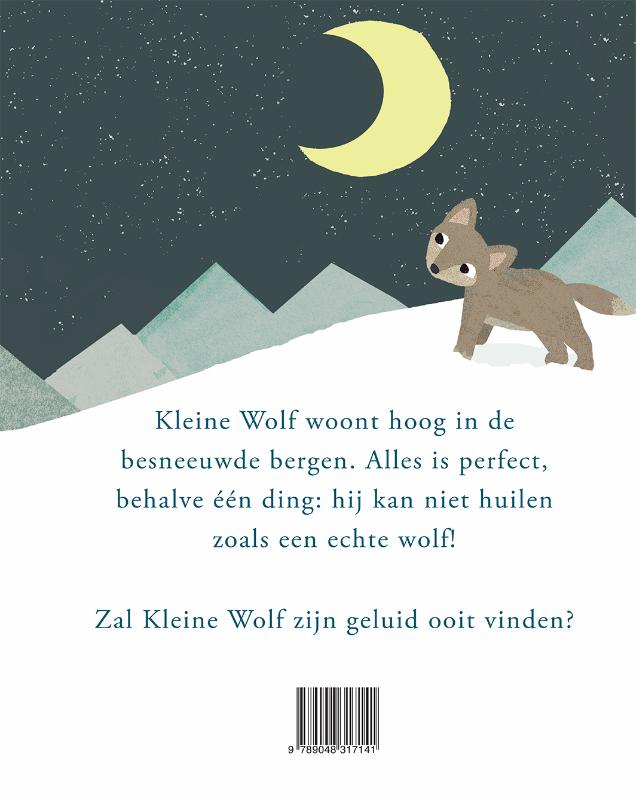 Achterkant van Het geluid van Kleine Wolf