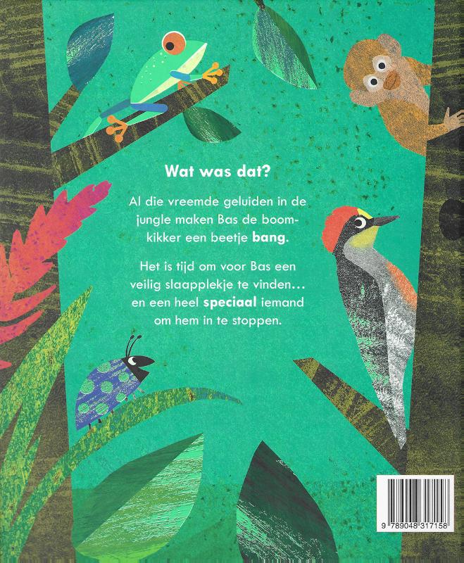 Achterkant van Bas de bange boomkikker