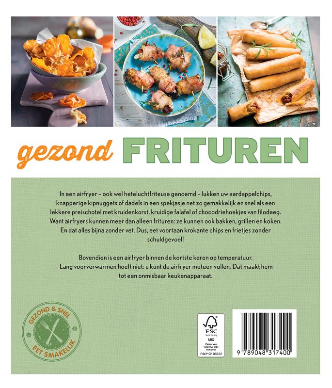 Achterkant van Het airfryer ideeënboek
