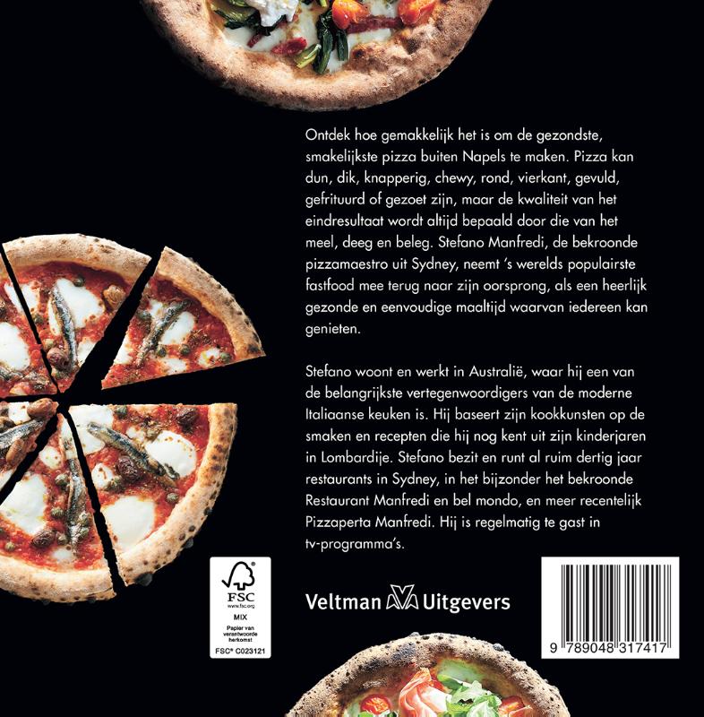 Achterkant van Pizza de luxe